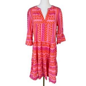 Goa Beachwear by Japna Boho Flowy Mini Dress US Women's XS